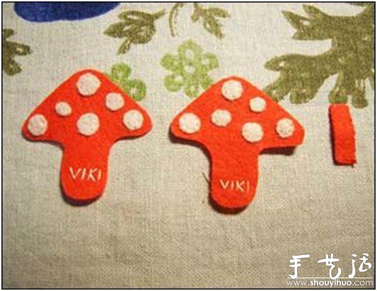 童趣紅蘑菇小掛件手工制作 -  rpnrmr.com