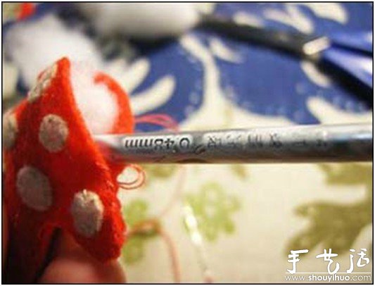 童趣紅蘑菇小掛件手工制作 -  rpnrmr.com