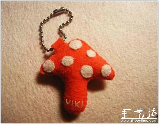 童趣紅蘑菇小掛件手工制作 -  rpnrmr.com