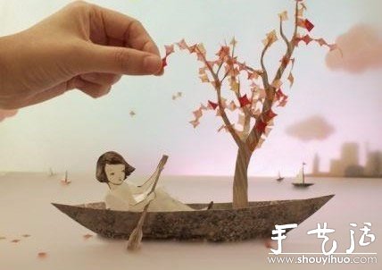超美的創(chuàng)意3D人物風(fēng)景剪紙 -  rpnrmr.com