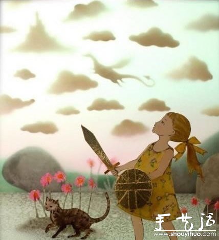 超美的創(chuàng)意3D人物風(fēng)景剪紙 -  rpnrmr.com