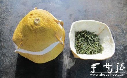 柚子皮廢物利用DIY茶葉罐的方法 -  rpnrmr.com