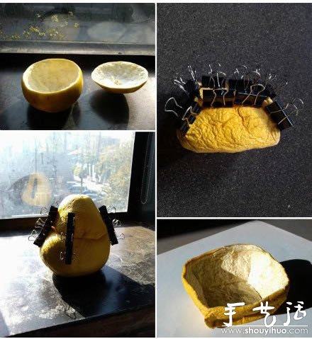 柚子皮廢物利用DIY茶葉罐的方法 -  rpnrmr.com