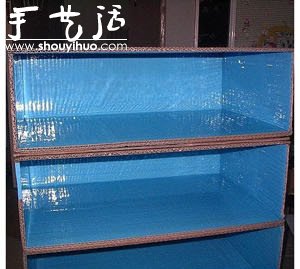 硬紙板DIY手工制作鞋柜的教程 -  rpnrmr.com