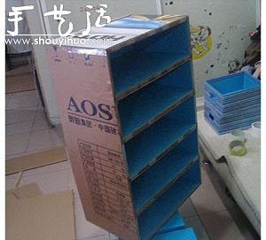 硬紙板DIY手工制作鞋柜的教程 -  rpnrmr.com