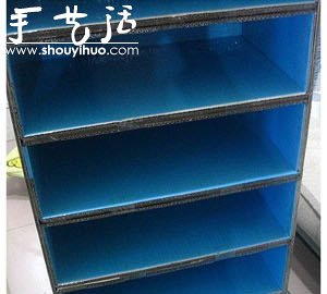 硬紙板DIY手工制作鞋柜的教程 -  rpnrmr.com