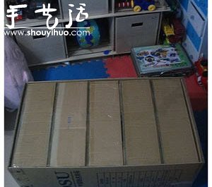 硬紙板DIY手工制作鞋柜的教程 -  rpnrmr.com