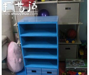 硬紙板DIY手工制作鞋柜的教程 -  rpnrmr.com
