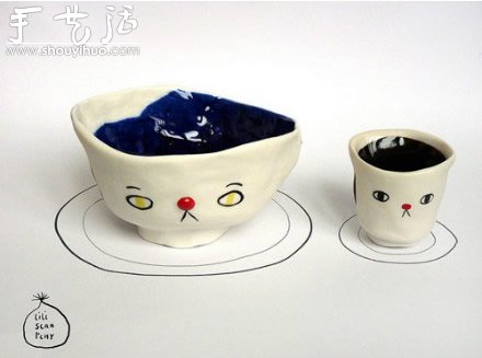 手工制作的一組陶瓷小玩意兒 -  rpnrmr.com