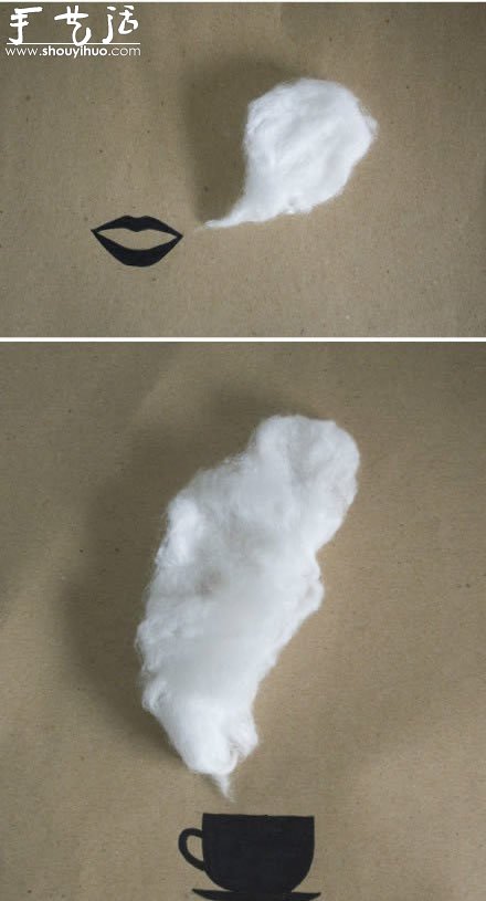 棉花與手繪結(jié)合的創(chuàng)意手工 -  rpnrmr.com