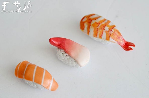 首飾泥DIY美味壽司的教程 -  rpnrmr.com