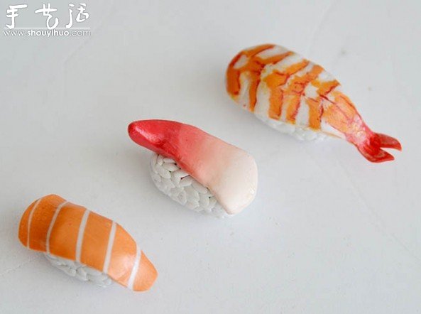 首飾泥DIY美味壽司的教程 -  rpnrmr.com