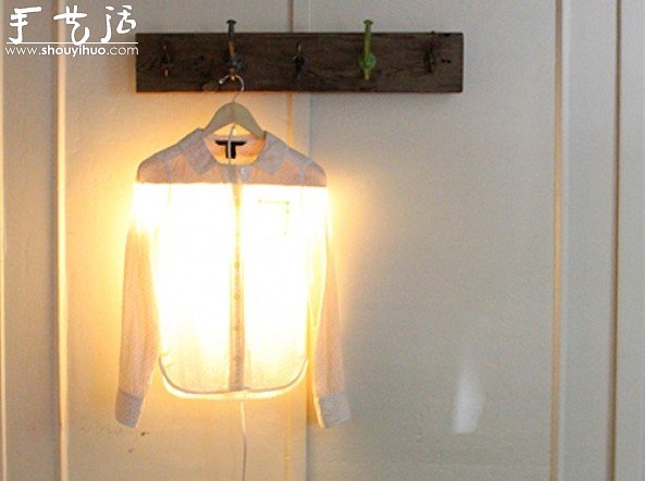 創(chuàng)意衣架燈手工DIY -  rpnrmr.com