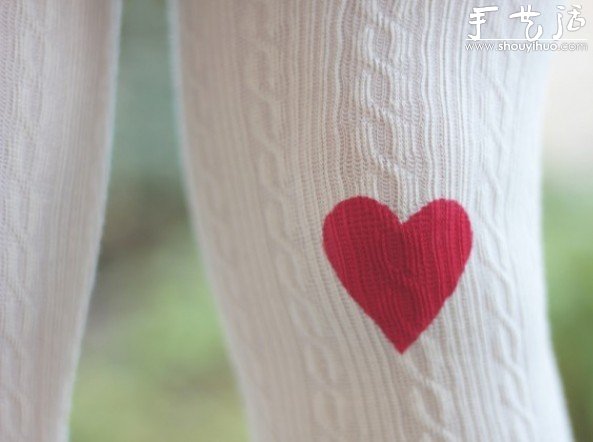 愛心圖案連褲襪手工DIY -  rpnrmr.com