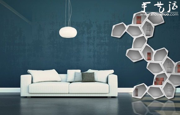 可回收材料制作而成的創(chuàng)意置物架 -  rpnrmr.com