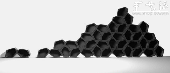 可回收材料制作而成的創(chuàng)意置物架 -  rpnrmr.com