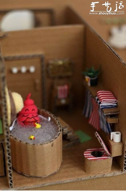 瓦楞紙手工DIY迷你溫馨家園 -  rpnrmr.com