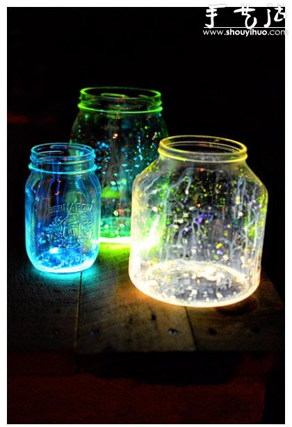 熒光棒手工DIY夢幻夜光罐的教程 -  rpnrmr.com
