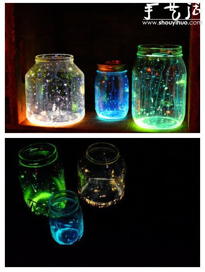 熒光棒手工DIY夢幻夜光罐的教程 -  rpnrmr.com