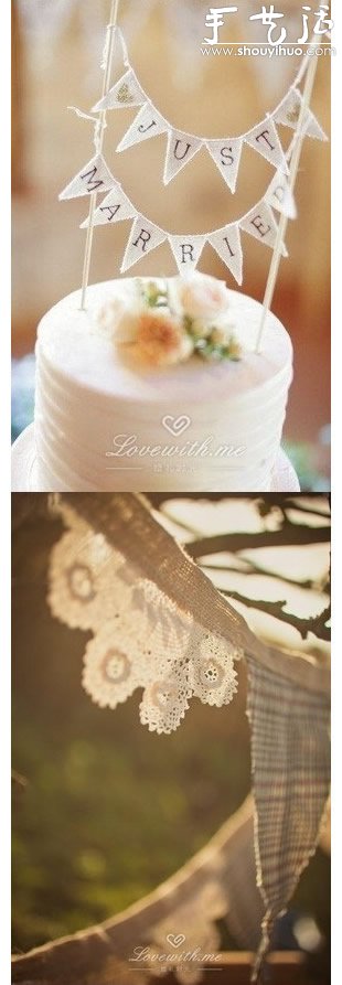 DIY婚禮小旗幟作為裝飾橫幅 -  rpnrmr.com