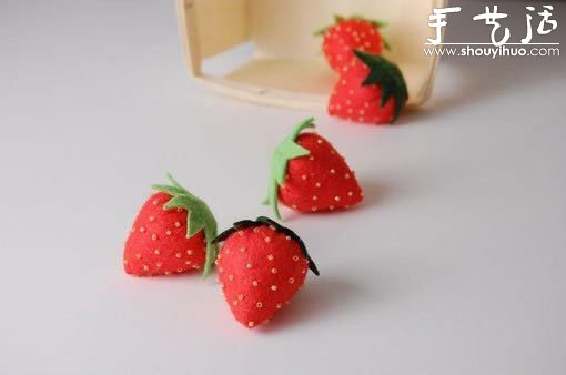 手工布藝DIY制作草莓 -  rpnrmr.com