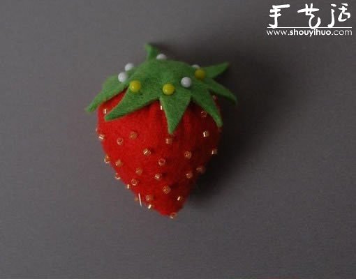 手工布藝DIY制作草莓 -  rpnrmr.com
