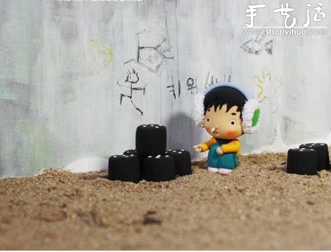 軟陶手工制作：很卡通很萌的小男孩 -  rpnrmr.com