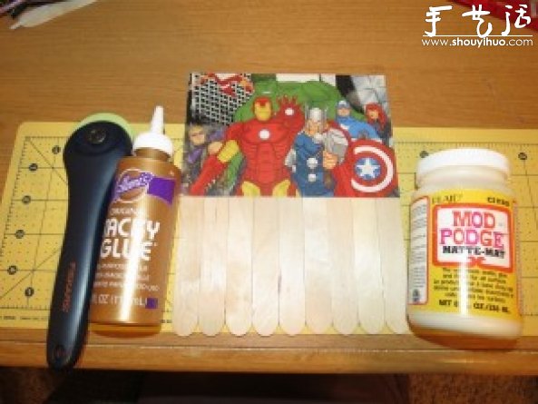 冰棍棒DIY：用漫畫(huà)書(shū)制作藝術(shù)范兒的冰棍棒 -  rpnrmr.com