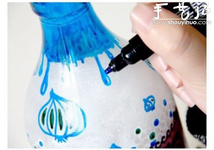 漂亮的手繪玻璃瓶DIY教程 -  rpnrmr.com