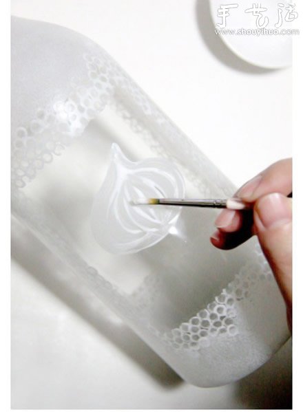 漂亮的手繪玻璃瓶DIY教程 -  rpnrmr.com