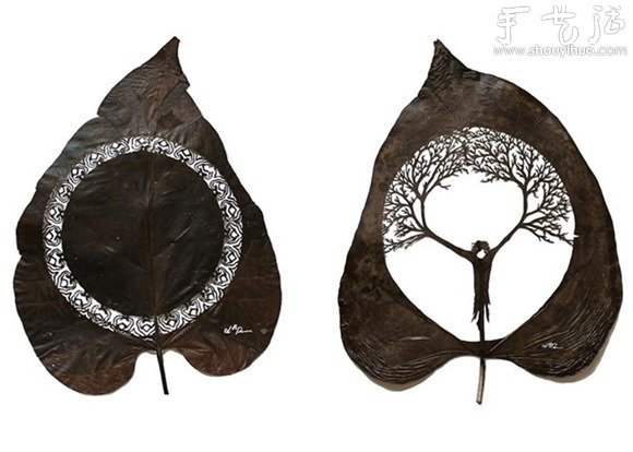驚艷的葉片雕刻藝術(shù) -  rpnrmr.com