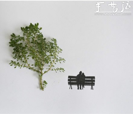 創(chuàng)意手工DIY：葉子上的幸福生活 -  rpnrmr.com