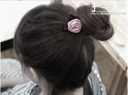 發(fā)飾手工DIY教程：玫瑰花發(fā)圈 -  rpnrmr.com