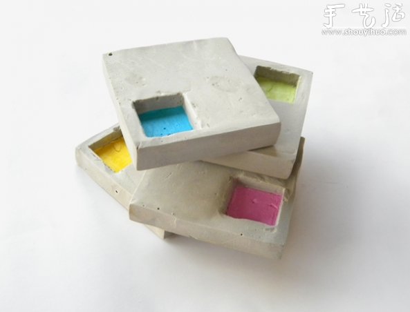 DIY工業(yè)風(fēng)格水泥杯墊 -  rpnrmr.com