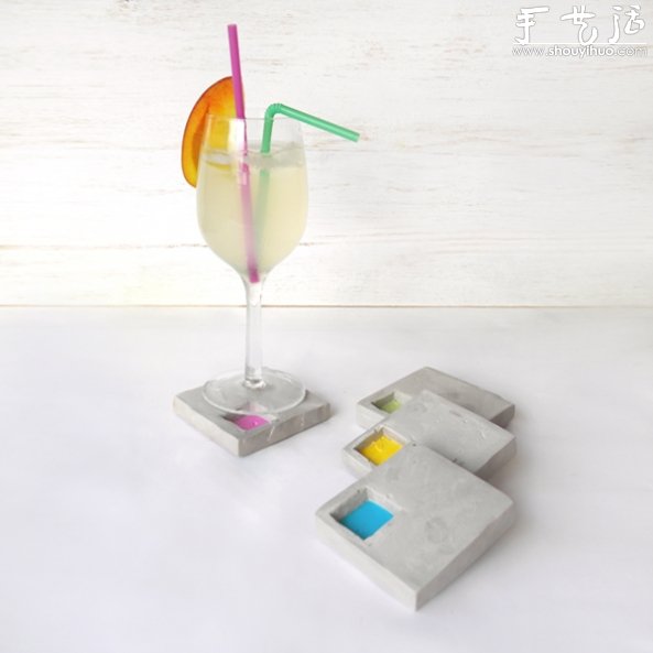 DIY工業(yè)風(fēng)格水泥杯墊 -  rpnrmr.com