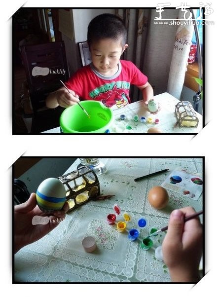 幼兒手工——雞蛋或鴨蛋繪制藝術(shù)彩蛋 -  rpnrmr.com