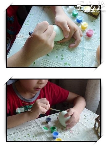 幼兒手工——雞蛋或鴨蛋繪制藝術(shù)彩蛋 -  rpnrmr.com