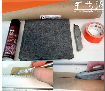 廢物利用：保鮮膜筒DIY紅酒架 -  rpnrmr.com