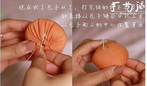 手工DIY布藝南瓜掛飾的教程 -  rpnrmr.com