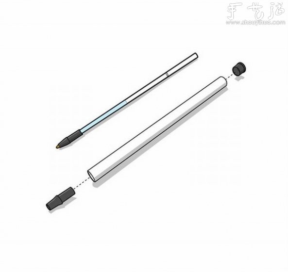 彈射橡皮的玩具弓弩的手工制作方法 -  rpnrmr.com