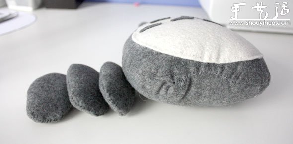 手工DIY龍貓毛絨玩偶的教程 -  rpnrmr.com