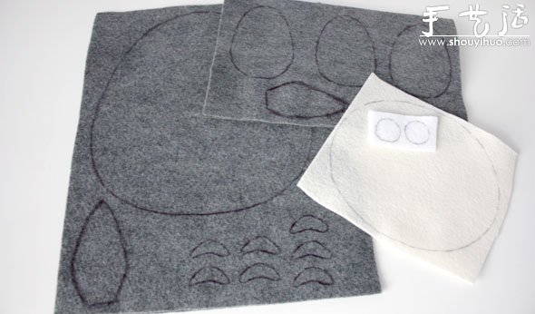 手工DIY龍貓毛絨玩偶的教程 -  rpnrmr.com
