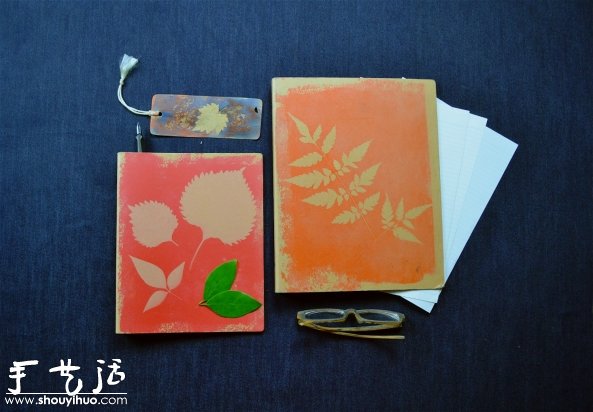 葉片印染DIY，制作小清新書本封面 -  rpnrmr.com