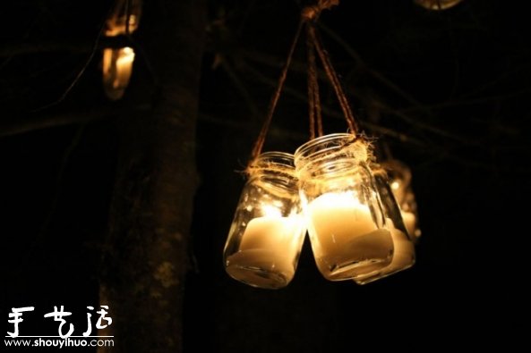 玻璃瓶手工DIY懸掛燭臺等教程 -  rpnrmr.com