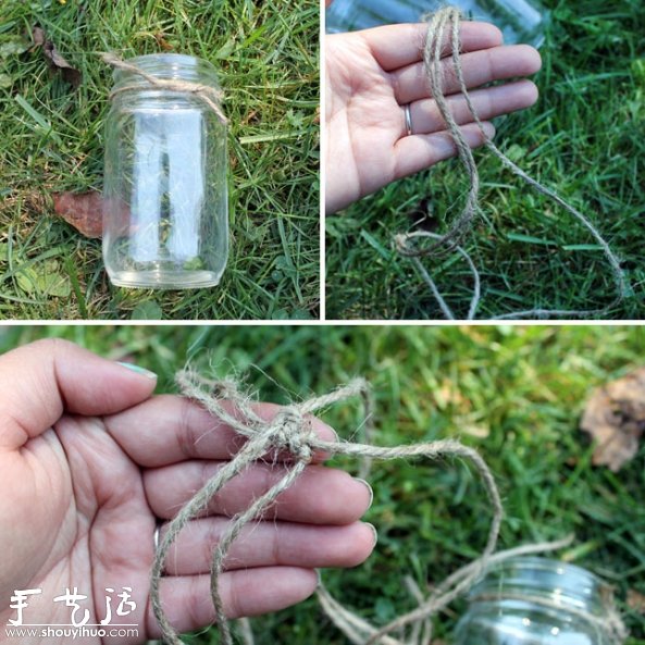 玻璃瓶手工DIY懸掛燭臺等教程 -  rpnrmr.com