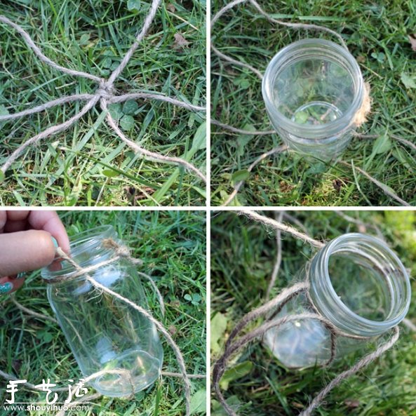 玻璃瓶手工DIY懸掛燭臺等教程 -  rpnrmr.com