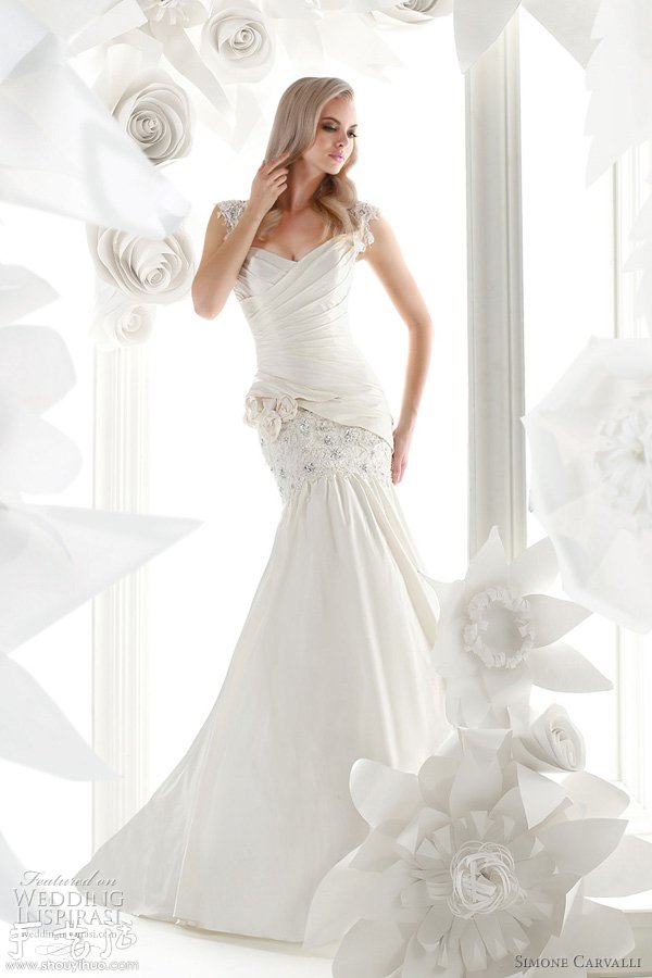 Simone Carvalli 2012春夏婚紗設(shè)計(jì)欣賞 -  rpnrmr.com