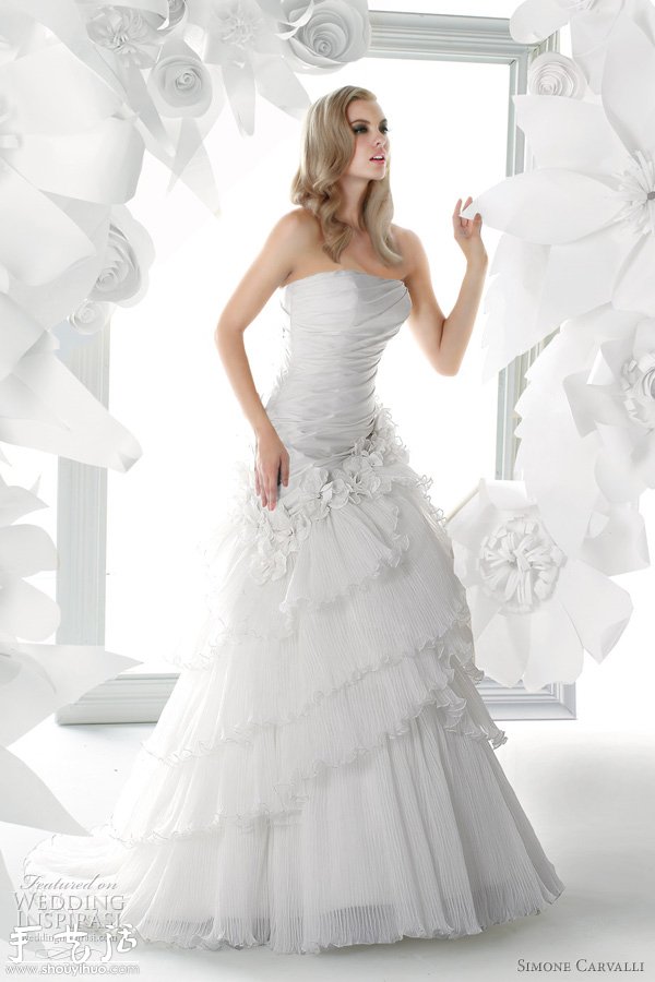 Simone Carvalli 2012春夏婚紗設(shè)計(jì)欣賞 -  rpnrmr.com