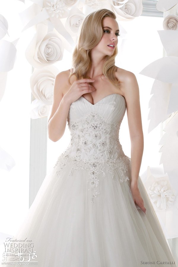 Simone Carvalli 2012春夏婚紗設(shè)計(jì)欣賞 -  rpnrmr.com