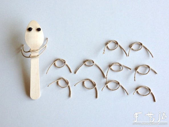一次性勺子廢物利用DIY昆蟲玩具 -  rpnrmr.com